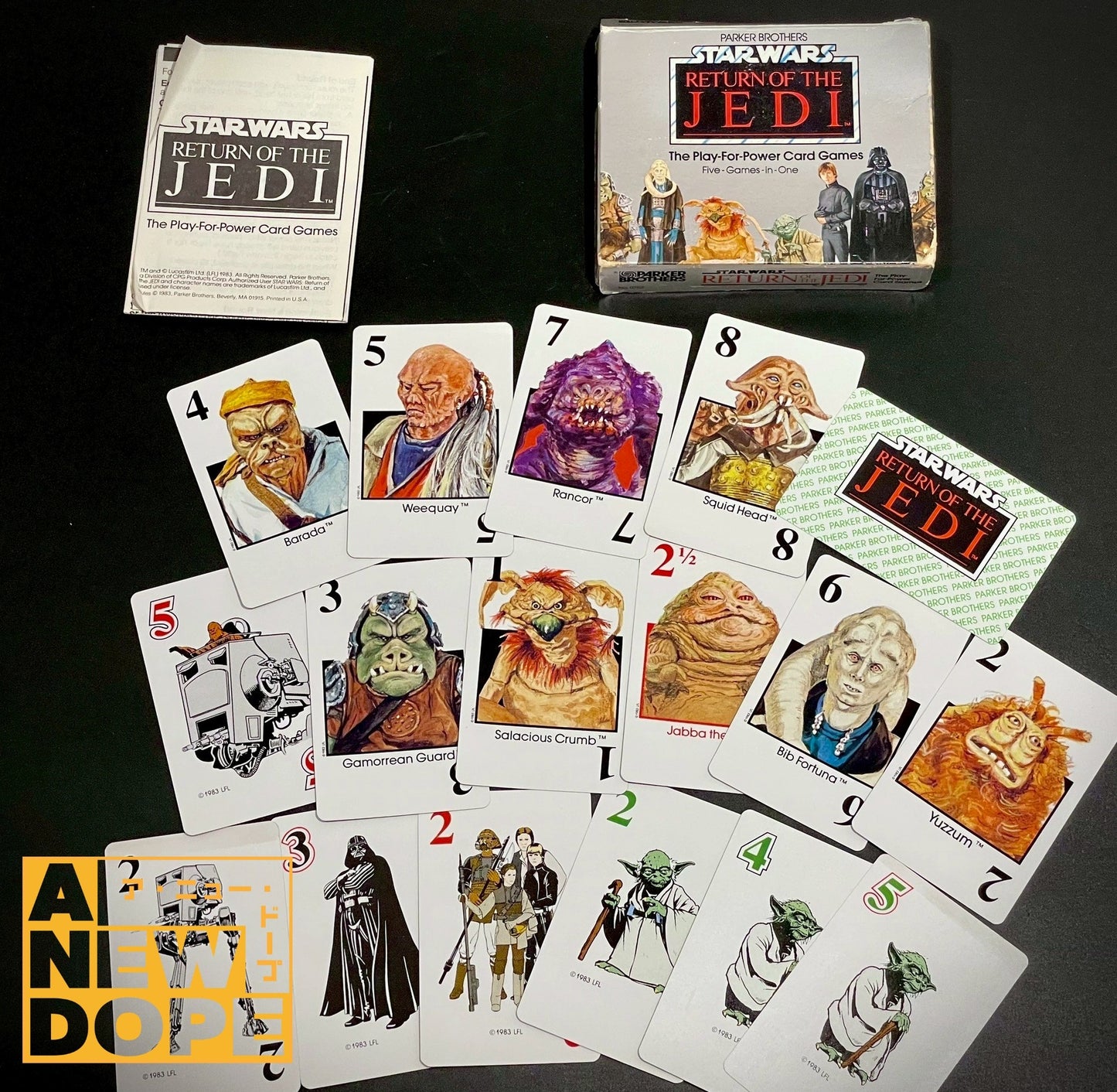 パーカーブラザーズ STAR WARS RETURN OF THE JEDI プレイ・フォー・パワーカードゲーム 『スター・ウォーズ/ジェダイの帰還』(1983)