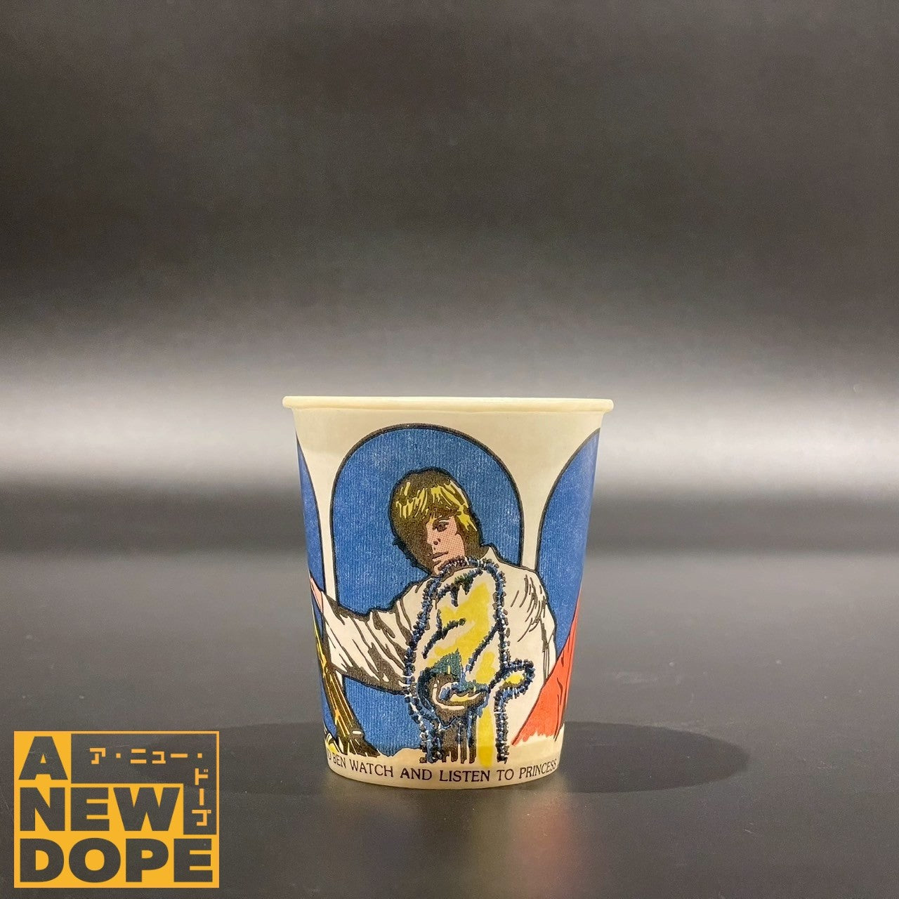 DIXIE オビワンケノービの家(C-3PO、ルークスカイウォーカー)紙コップ ヴィンテージ 『スターウォーズ/新たなる希望』(1977)【未使用】
