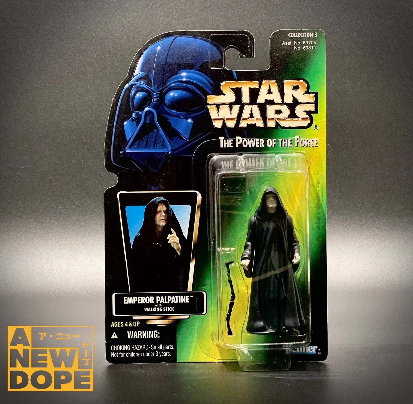 ケナー パルパティーン皇帝 POTF グリーン 3.75インチ『スター・ウォーズ/ジェダイの帰還』(1983)