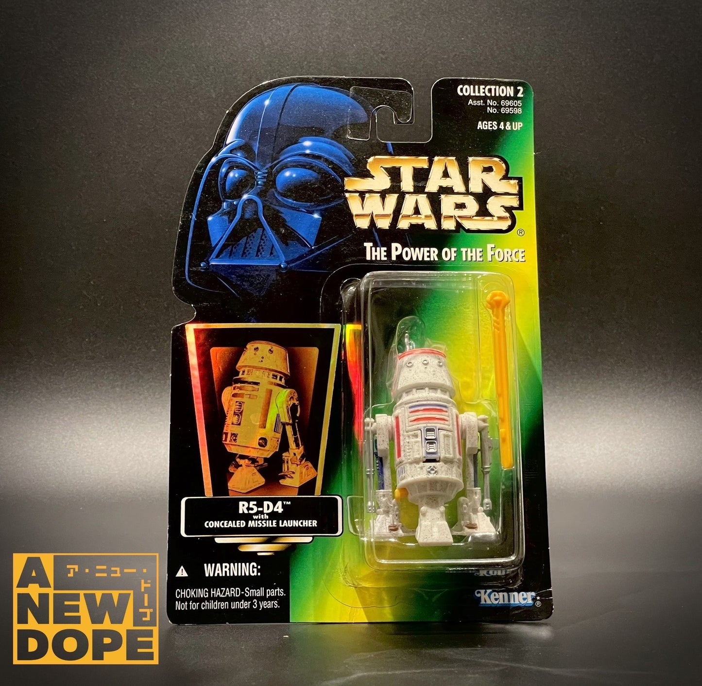 ケナー R5-D4 ホロ POTF グリーン 3.75インチ『スター・ウォーズ/新たなる希望』(1977)