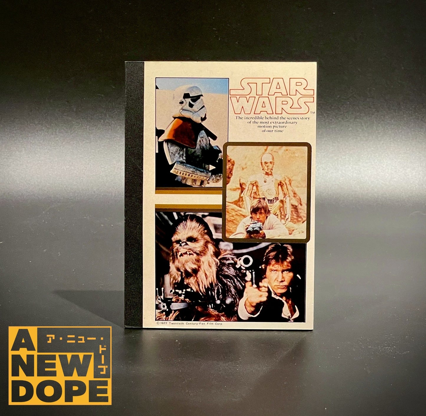 東京クイン A6クロスメモ(表紙:サンド・トルーパー、ハンソロ&チューバッカ、C-3PO&ルーク) ヴィンテージ 『スターウォーズ/新たなる希望』(1977)