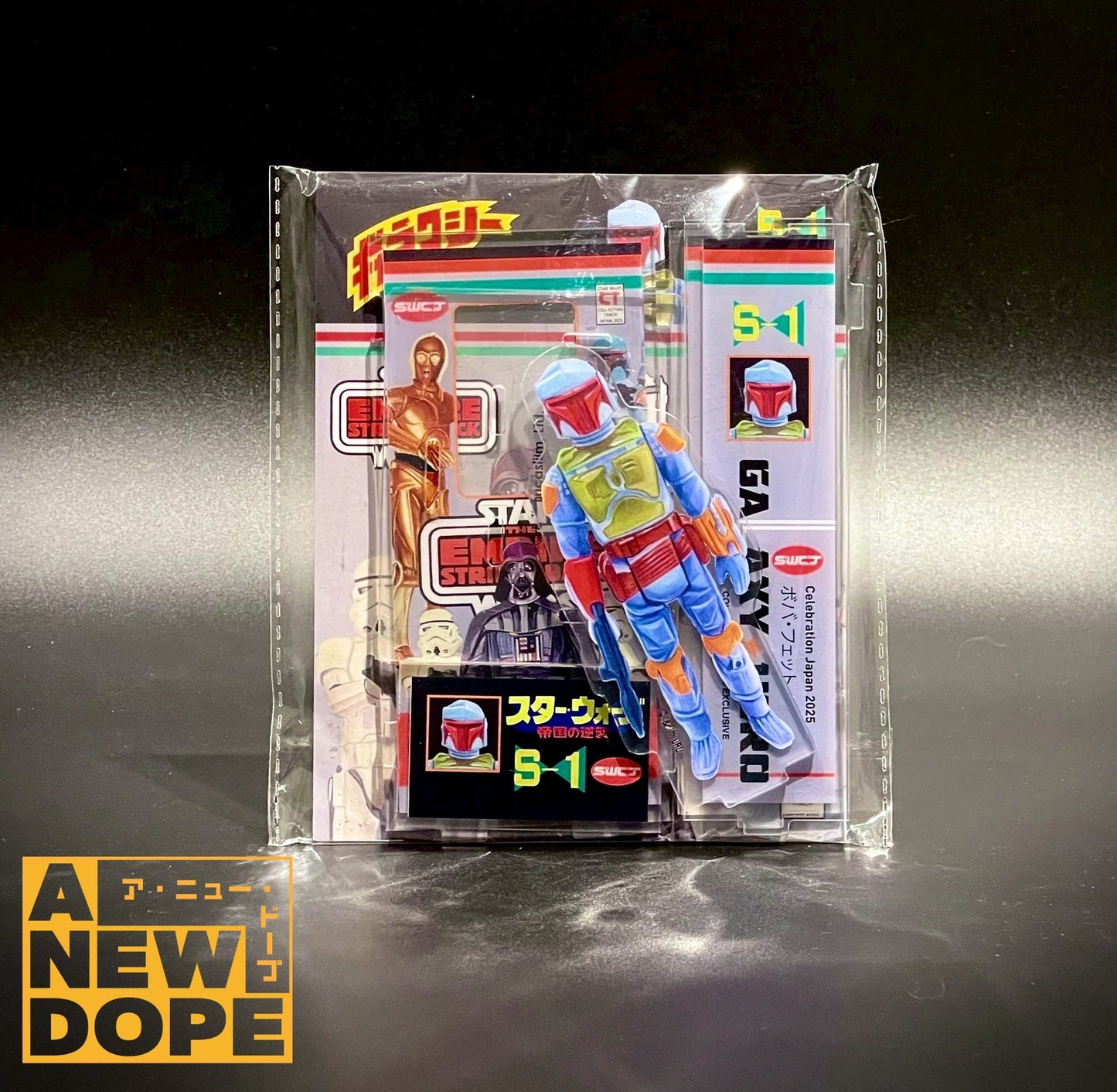 【SWCJコレクターズトラッキング参加者限定配布】 ギャラクシーヒーロー アクリルスタンド 全14種コンプリートセット ポピー『帝国の逆襲』風 オールドケナー