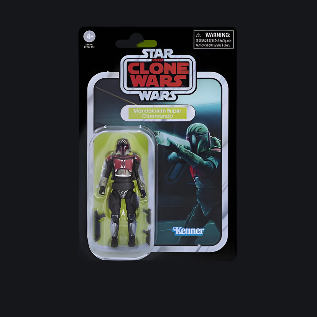 ハズブロ ヴィンテージコレクション マンダロリアン・スーパー・コマンドー 3.75インチ 『スター・ウォーズ/クローン・ウォーズ』(2008)