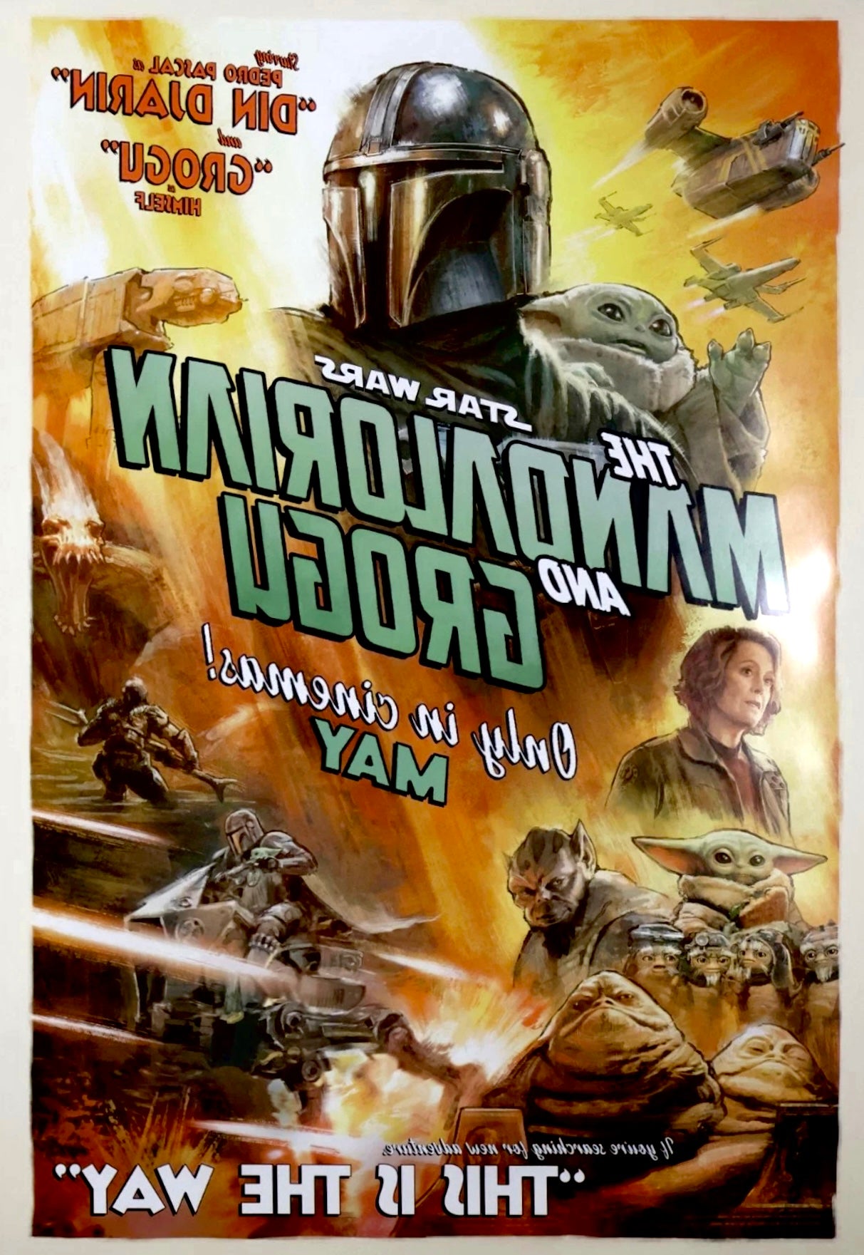 『マンダロリアン・アンド・グローグー』US版オリジナル インターナショナルポスター 両面印刷『Mandalorian and Grogu』(2026)