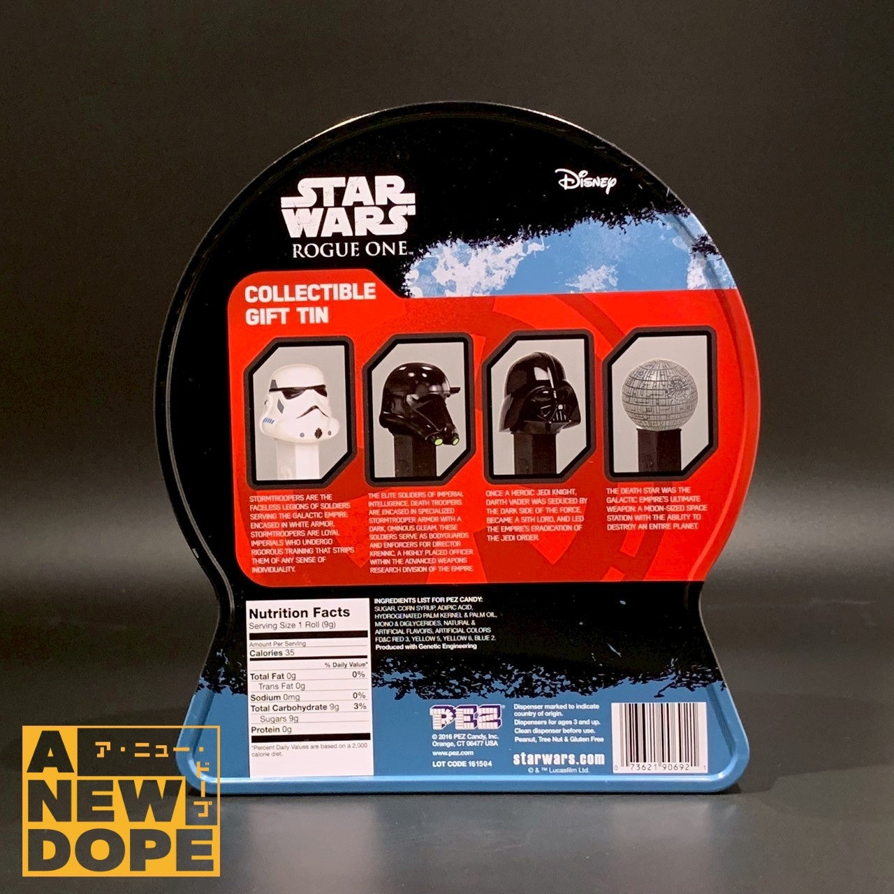 PEZ SATR WARS 4本セットデススター 缶ケース付きヴィンテージ『ローグワン』(2016)