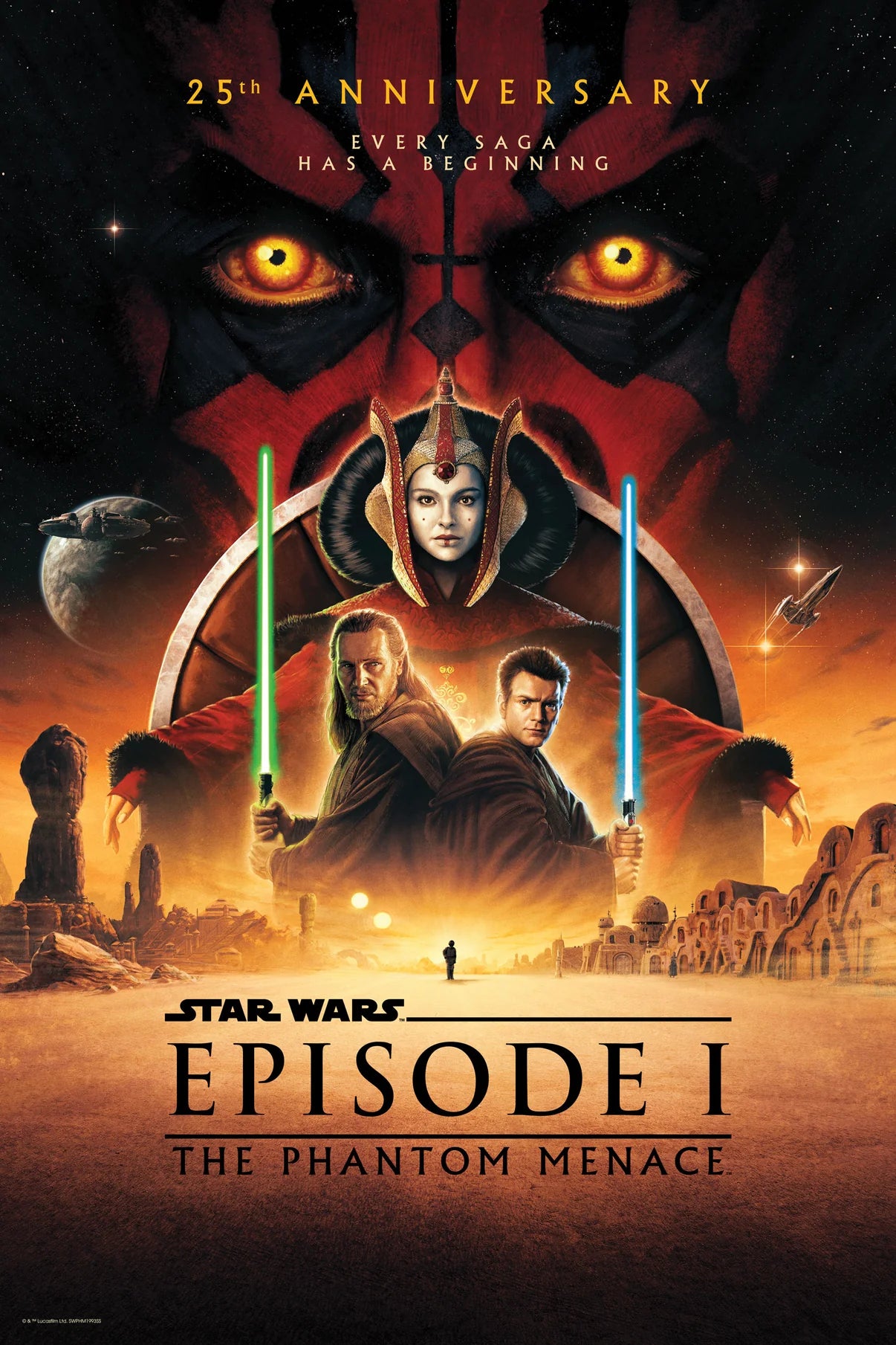 ボトルネックギャラリー ポスター ファントム・メナス25周年記念 マット・ファーガソン 『スター・ウォーズ エピソード1 /ファントム・メナス』(1999)