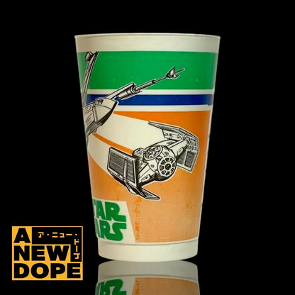 【70's】コカコーラ Xウィング&TIEアドバンストドリンクカップ ヴィンテージ『スターウォーズ/新たなる希望 』(1977) 【未使用】