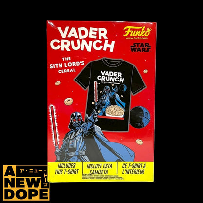 ファンコ ダースベイダー Tシャツ(Lサイズ) シリアルボックス風パッケージ アパレル『スターウォーズ』【未開封】