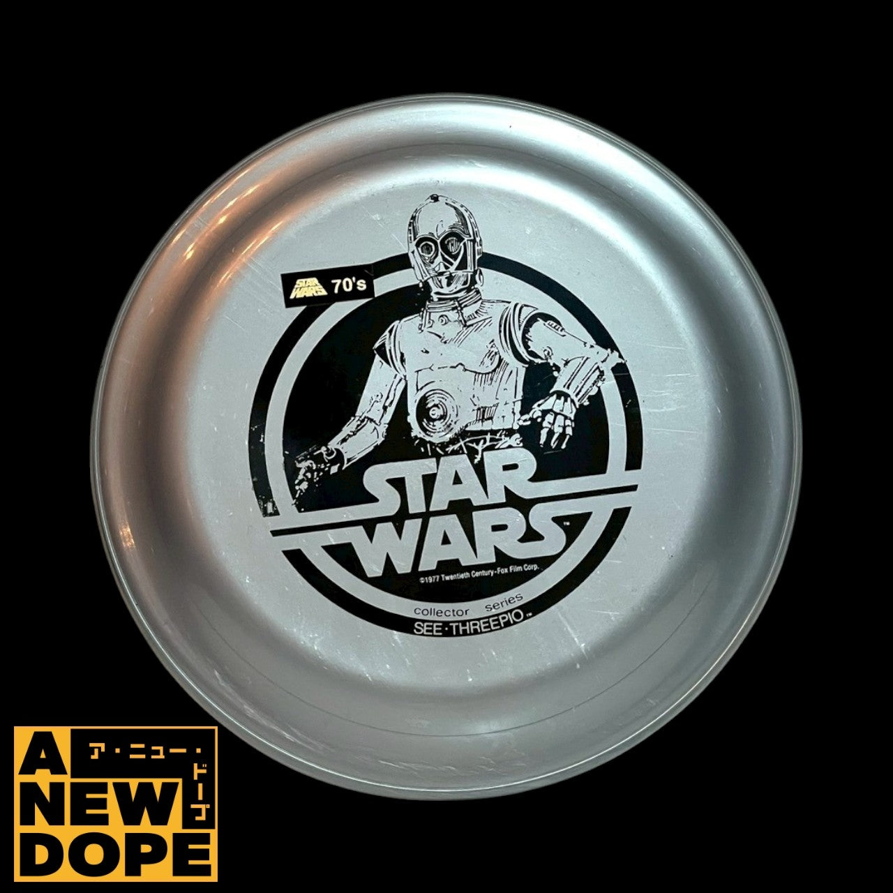 【70’s】20世紀FOX C-3PO フリスビー ビンテージ 販促物「スターウォーズ/新たなる希望」(1977)