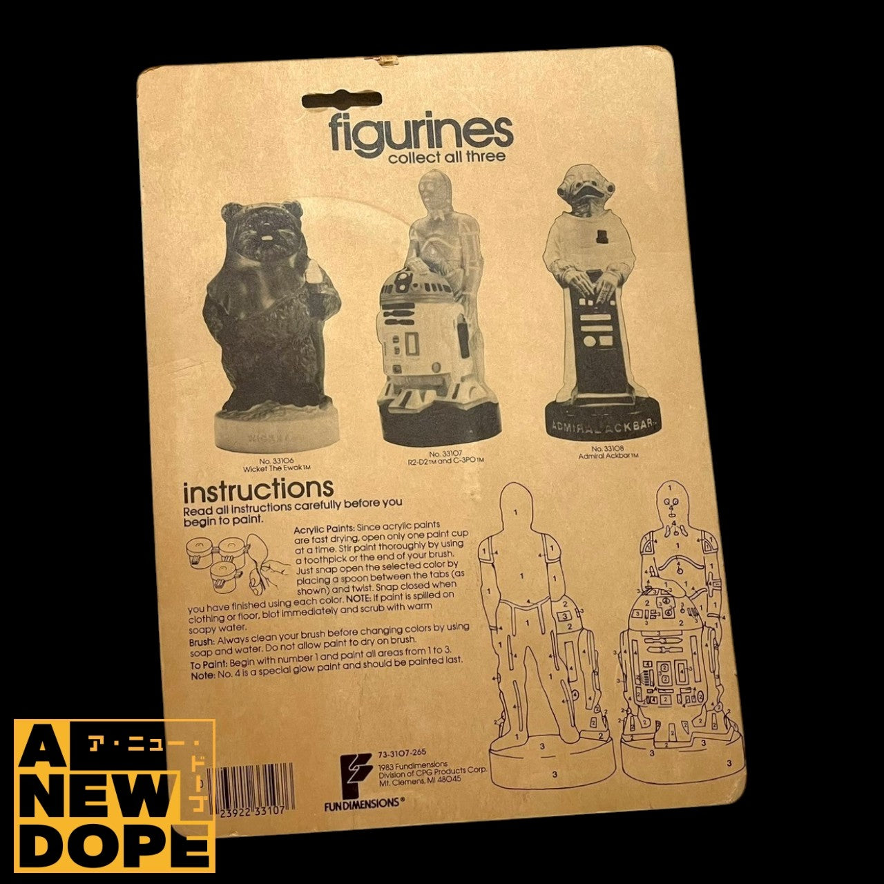 【80's】Craft Master R2-D2 & C-3PO ペイントフィギュア ヴィンテージ『スターウォーズ/ジェダイの帰還』(1983) 【未開封】