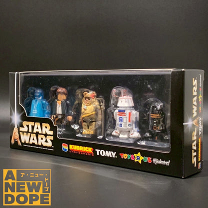 【トイザらス限定】メディコムトイ　キューブリック　5体セット(オビワンスピリット、ハンソロ、パプルー、R5-D4、インペリアルR2ユニット)　『スターウォーズ/新たなる希望』(1977)【未開封】