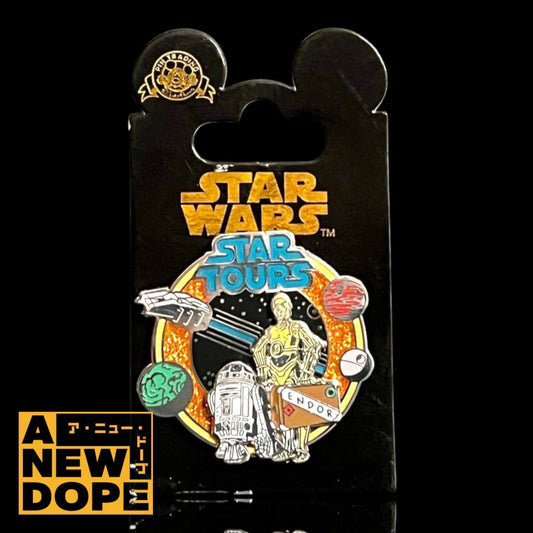 【US Disney限定】R2-D2 & C-3PO スタースピーダー3000 ピンズ『スターツアーズ』(1987)