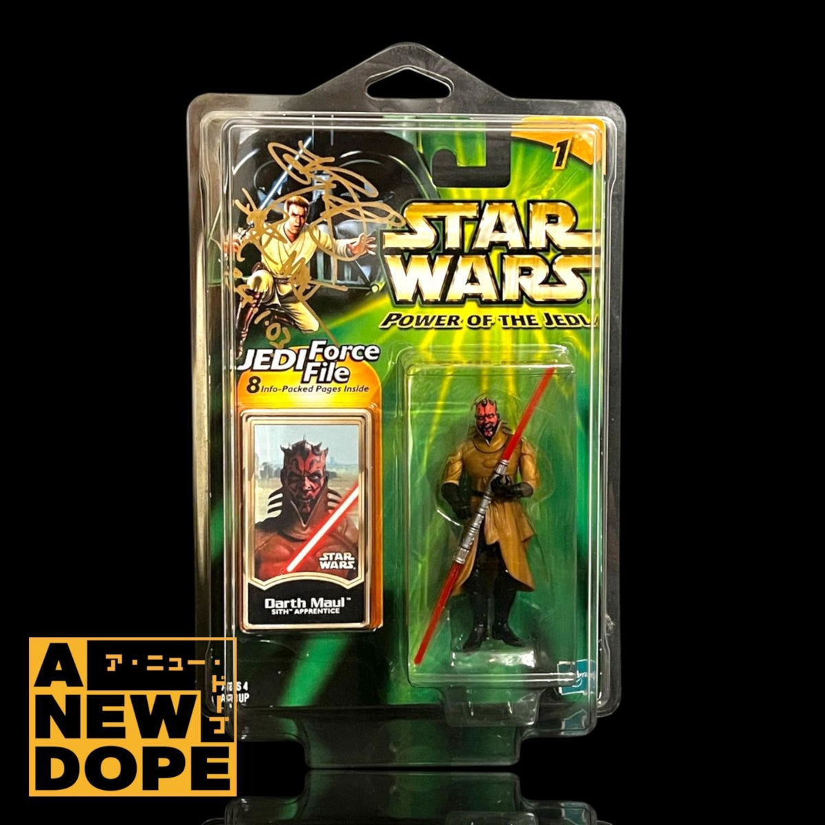 【レイ・パーク直筆サイン入り】ハズブロ ダースモール(シス・アパレンティス) POTJ 3.75インチ『スターウォーズ/ファントムメナス』(1999)