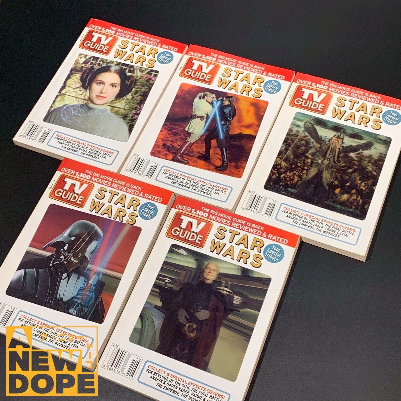 TV GUIDE 『スターウォーズ/シスの復讐』 レンチキュラー表紙 全5種コンプリートセット 洋書（2005）【裏表紙イタミ有】