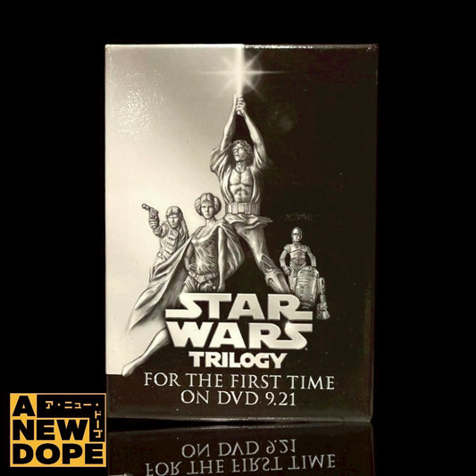 【US販促】スターウォーズトリロジー DVD-BOX(2004) スクエア缶バッジ①