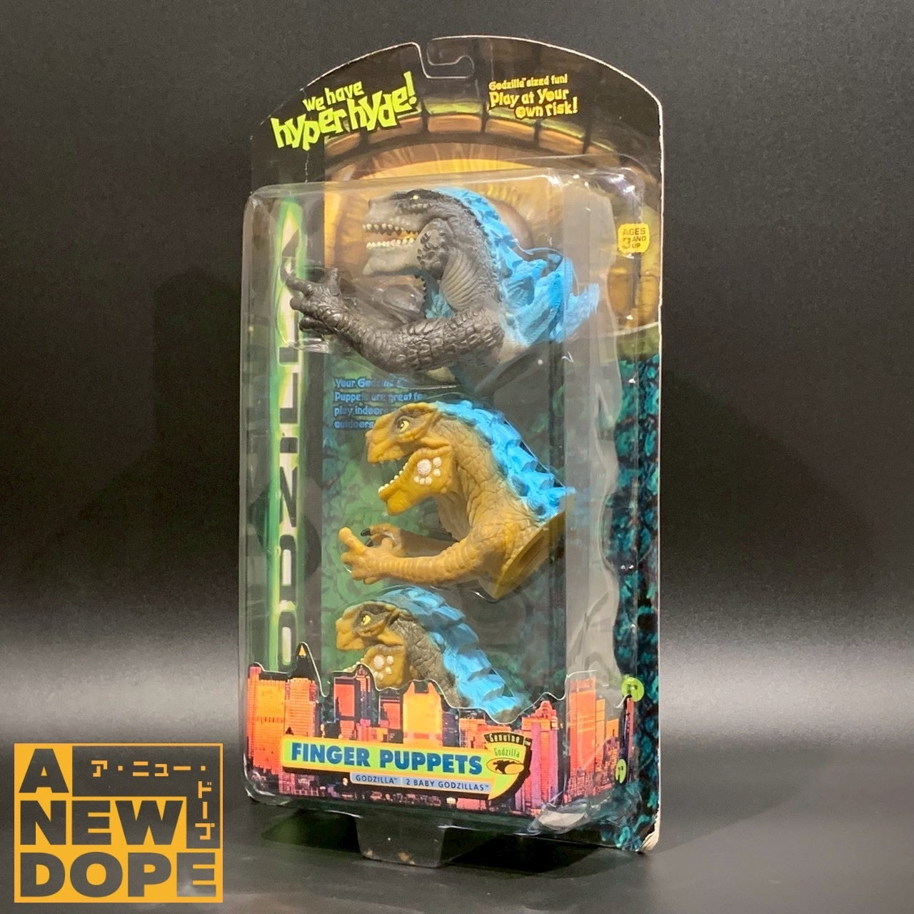 トレンドマスター  ゴジラ フィンガー パペット 3体セット 指人形『GODZILLA』(1998)【未開封】