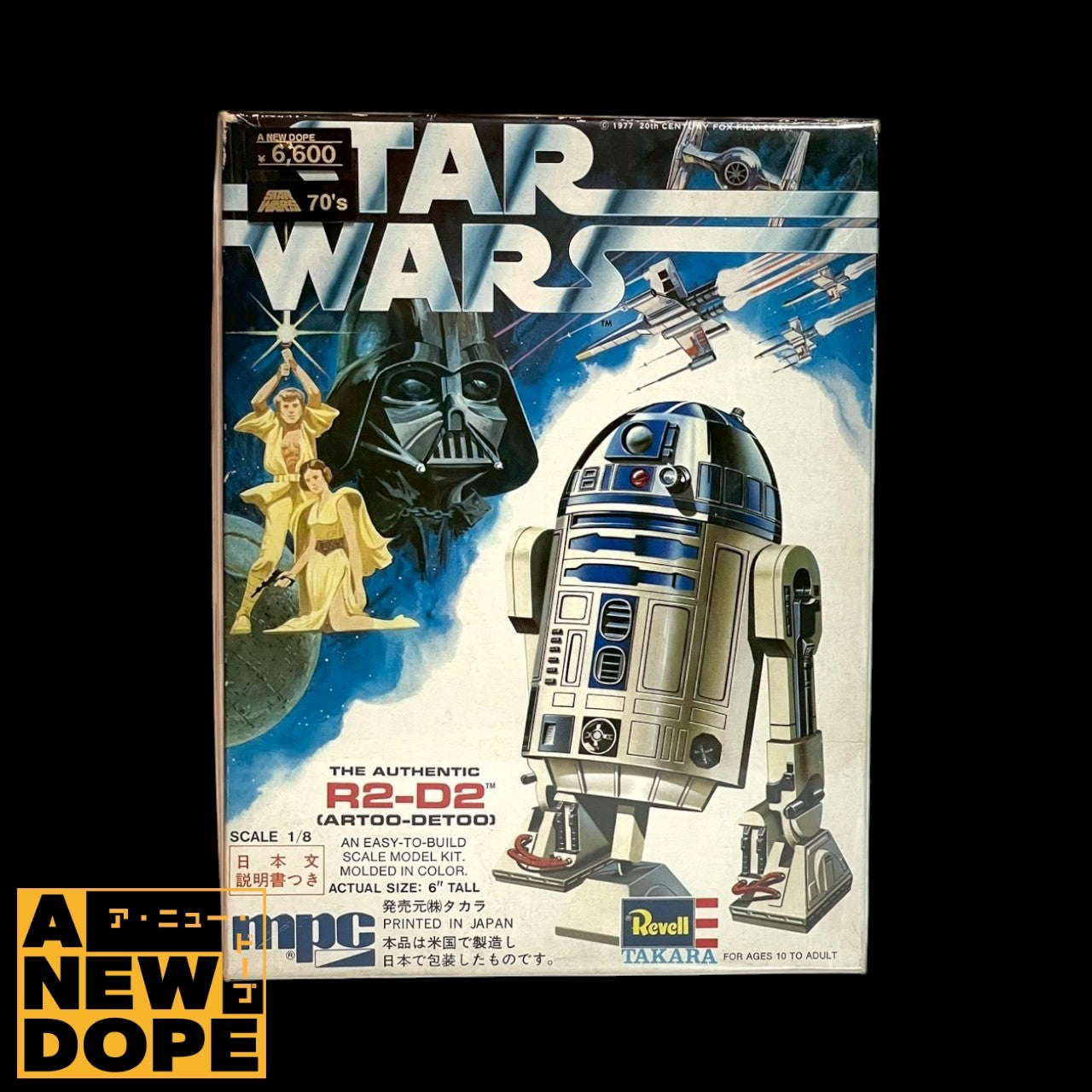 【70's タカラ版】MPC R2-D2 1/8スケール プラモデル『スターウォーズ/新たなる希望』(1977)【未組立】