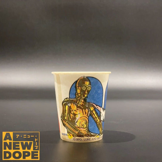 DIXIE オビワンケノービの家（C-3PO、ルークスカイウォーカー）紙コップ ヴィンテージ　『スターウォーズ/新たなる希望』（1977）【未使用】