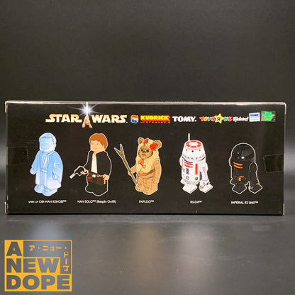 【トイザらス限定】メディコムトイ　キューブリック　5体セット(オビワンスピリット、ハンソロ、パプルー、R5-D4、インペリアルR2ユニット)　『スターウォーズ/新たなる希望』(1977)【未開封】