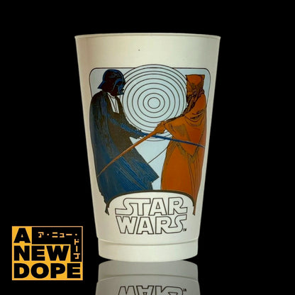 【70's】コカコーラ ライトセーバーデュエル（オビワンVSダースベイダー）ドリンクカップ ヴィンテージ『スターウォーズ/新たなる希望 』(1977) 【未使用】