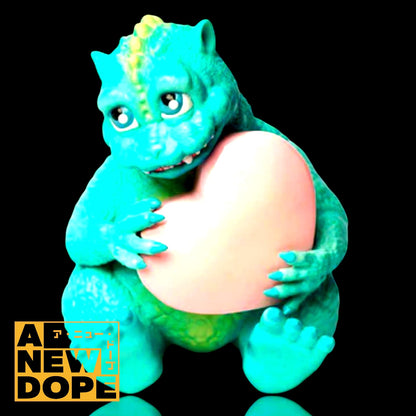 【ゴジラストアUS限定】アンボックス×トランスミッショントイ アートソフビ バレンタイン リトルゴジラ【未開封】