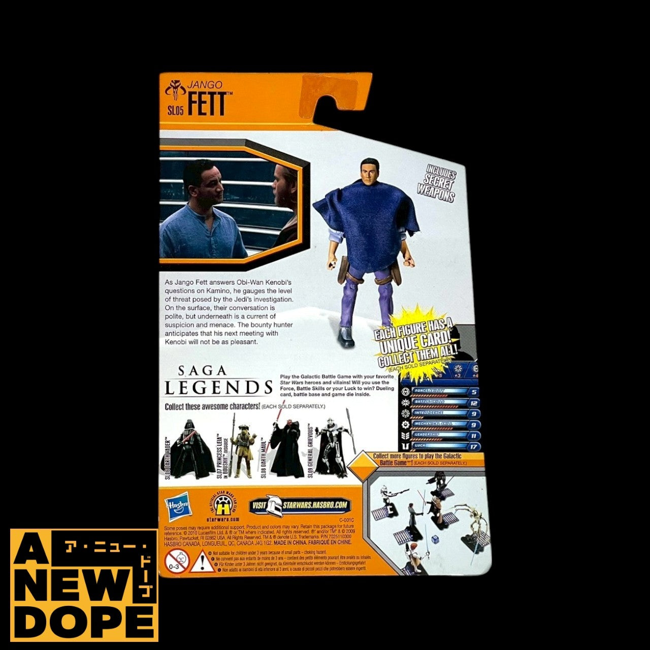 ハズブロ ジャンゴフェットwithポンチョ  サーガレジェンズ 3.75インチ『スターウォーズ / クローンの攻撃』(2002)【未開封】