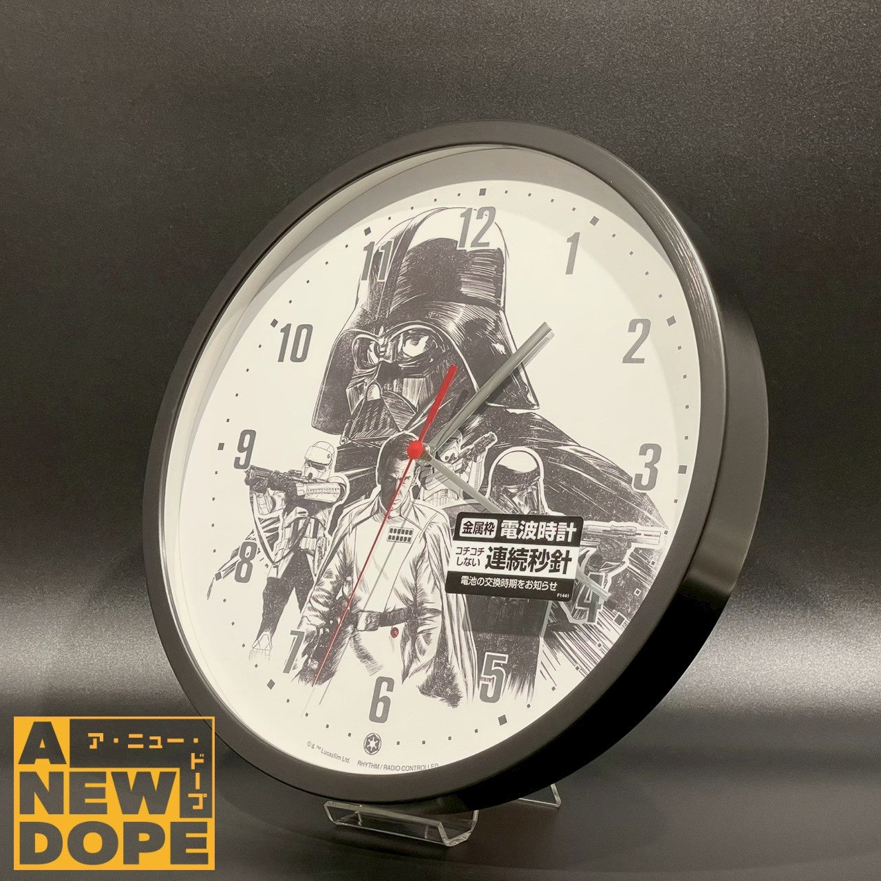 RHYTHM ダースベイダー ウォールクロック 電波時計『ローグワン』(2016)【未使用】