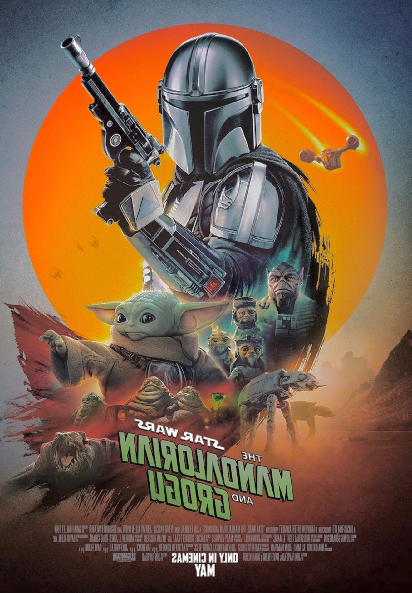 【最終入荷】US劇場用 マンダロリアン・アンド・グローグー(2026) US版オリジナル ポスター ファイナルバージョン 両面印刷【未使用】