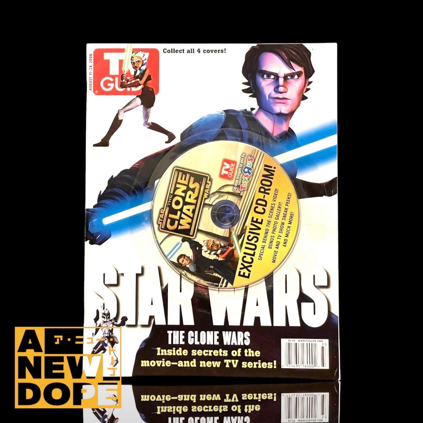 TV GUIDE 『スターウォーズ/クローン・ウォーズ』 海外マガジン  DVD付き（2008）【バリアント表紙:アナキン&アソーカ】