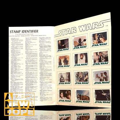 【70's】STAR WARS STAMP ALBUM スタンプ切手貼り付け済『スターウォーズ/新たなる希望』【US】