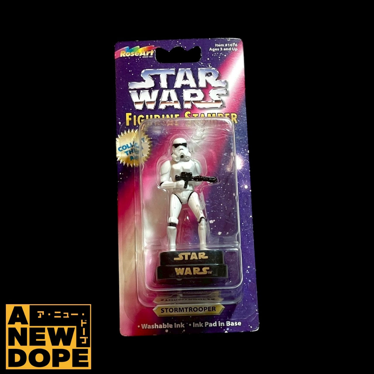 【90's】Rose Art ストームトルーパー フィギュアスタンプ ステーショナリー『スターウォーズ/新たなる希望』(1977)【未開封】