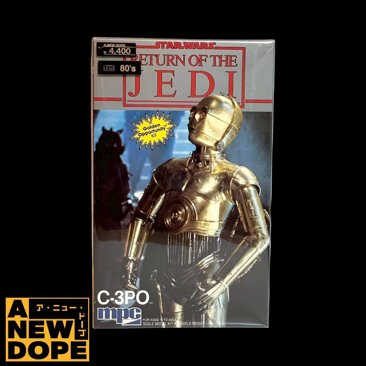 【80's】MPC C-3PO 1/8スケール プラモデル『スターウォーズ/ジェダイの帰還』(1983)【未組立】