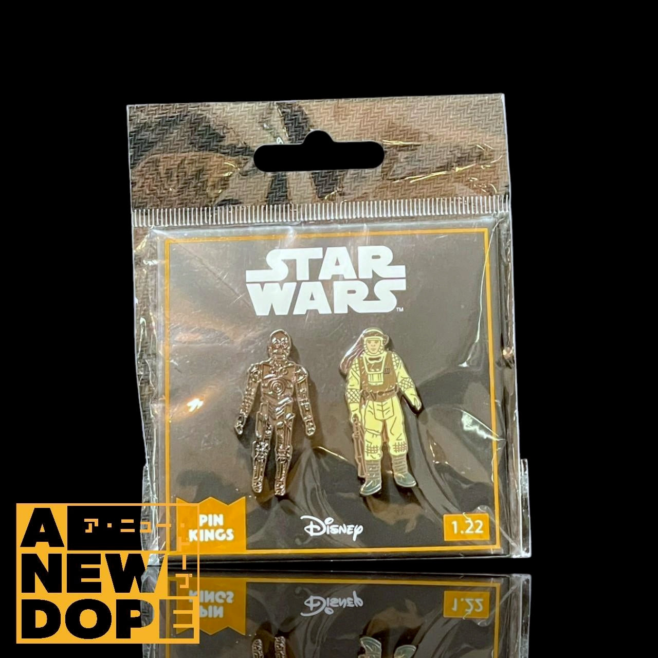 【US限定】PIN KINGS C-3PO & ルークスカイウォーカー(ホスバトルギア) オールドケナー ピンズ『スターウォーズ/帝国の逆襲』(1980)【未開封】