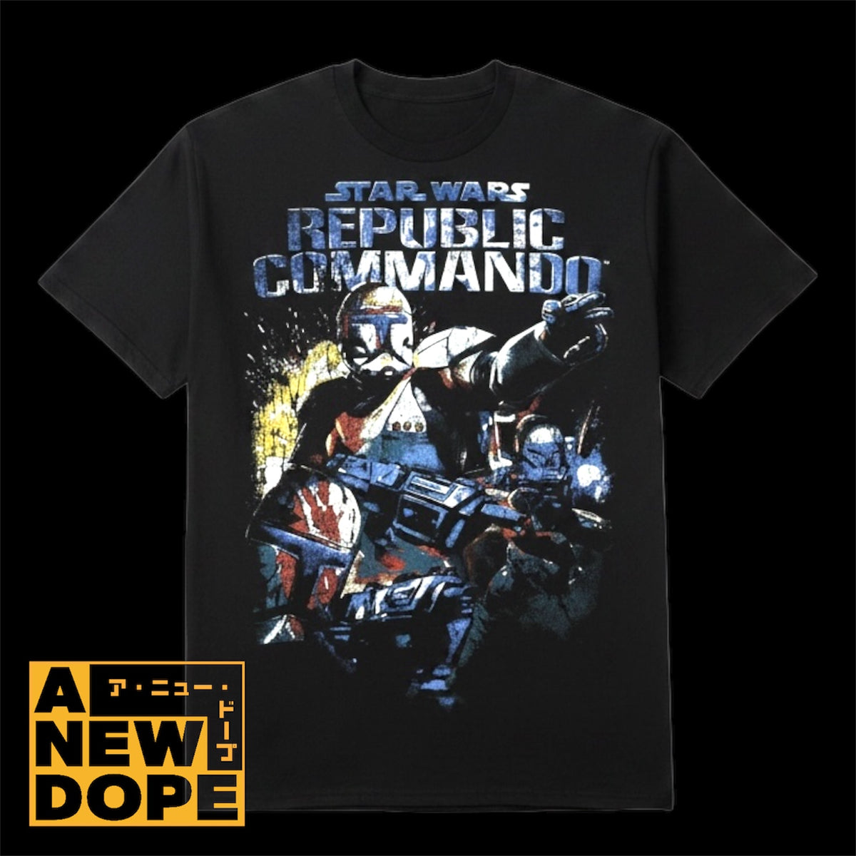 【新品】リパブリックコマンドー ヘビーウェイト グラフィックTシャツ『スターウォーズ/リパブリックコマンドー』(2005)【US Lサイズ】