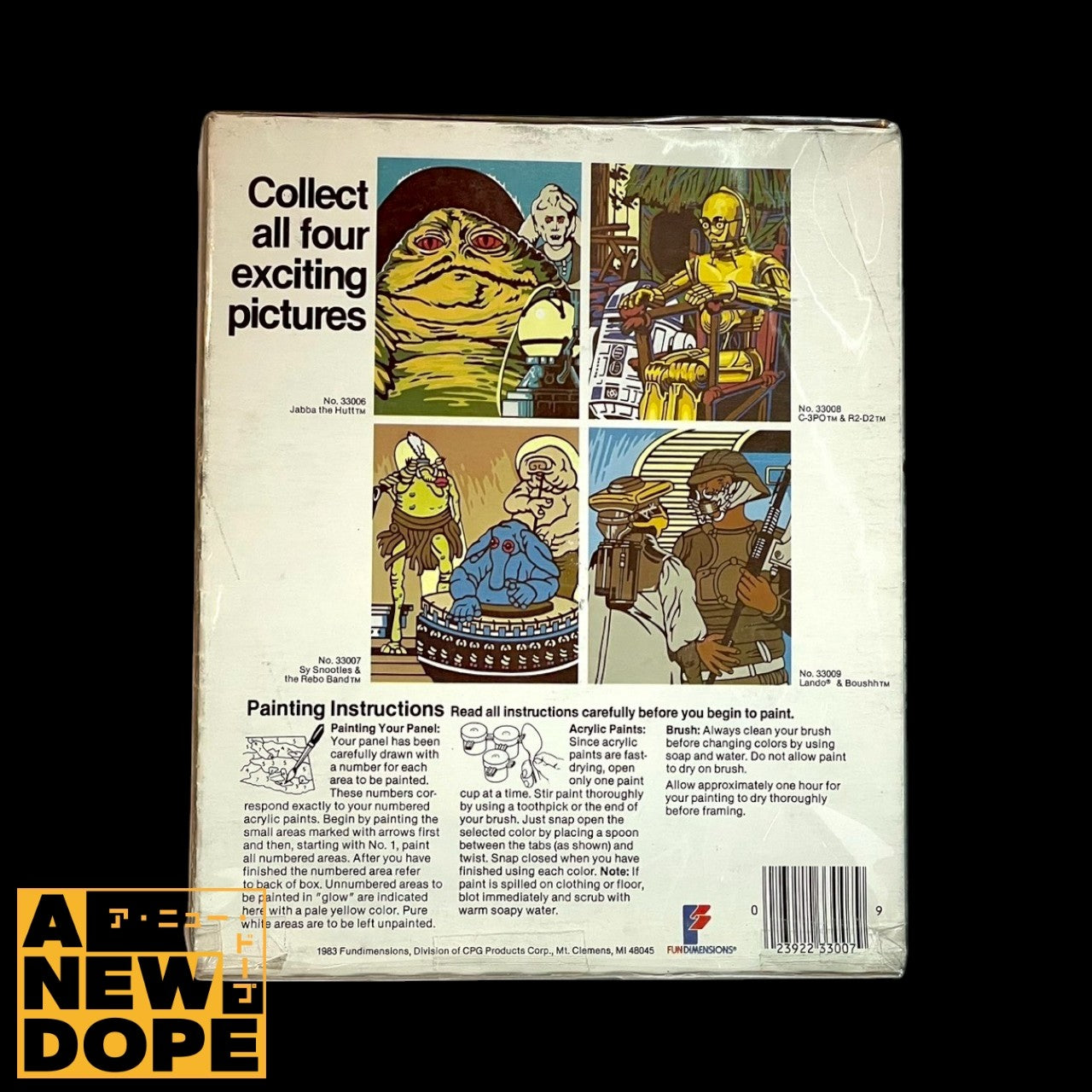 【80's】Craft Master C-3PO & R2-D2 ペイントパネル ヴィンテージ『スターウォーズ/ジェダイの帰還』(1983) 【未使用】