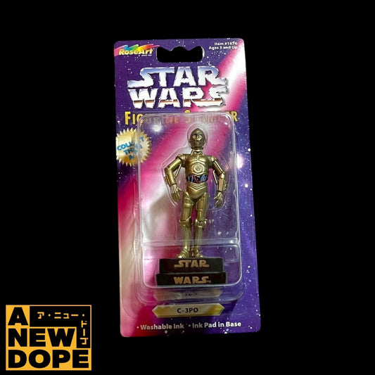 【90's】Rose Art C-3PO フィギュアスタンプ ステーショナリー『スターウォーズ/新たなる希望』(1977)【未開封】
