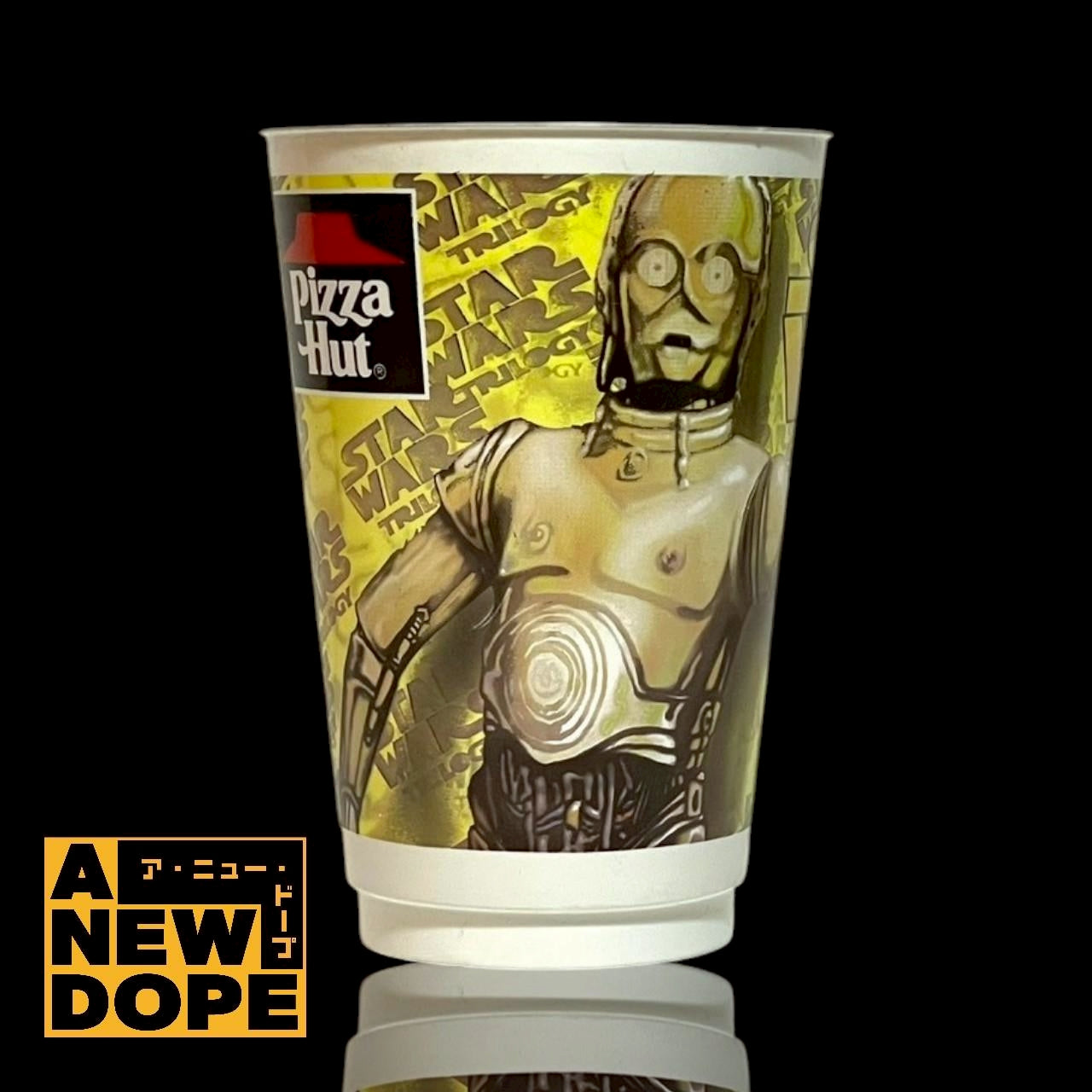 【90's】ピザハット C-3PO ドリンクカップ 『スターウォーズ トリロジー』(1997)【未使用】