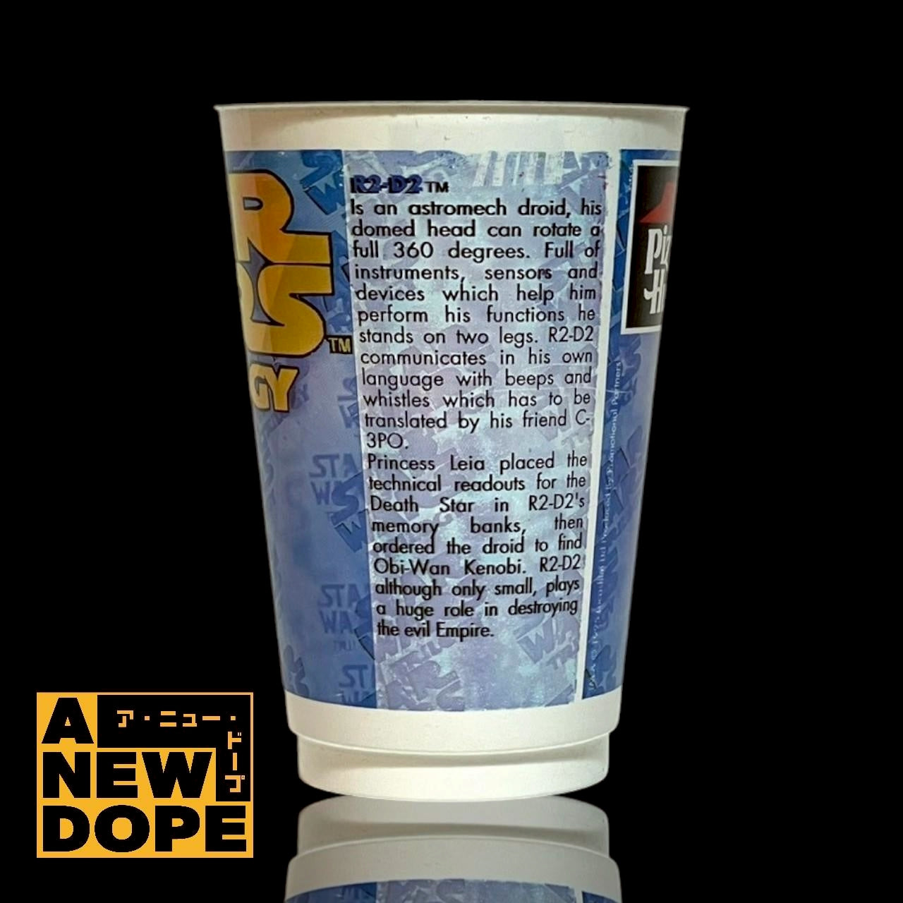 【90's】ピザハット  R2-D2 ドリンクカップ 『スターウォーズ トリロジー』(1997)【未使用】