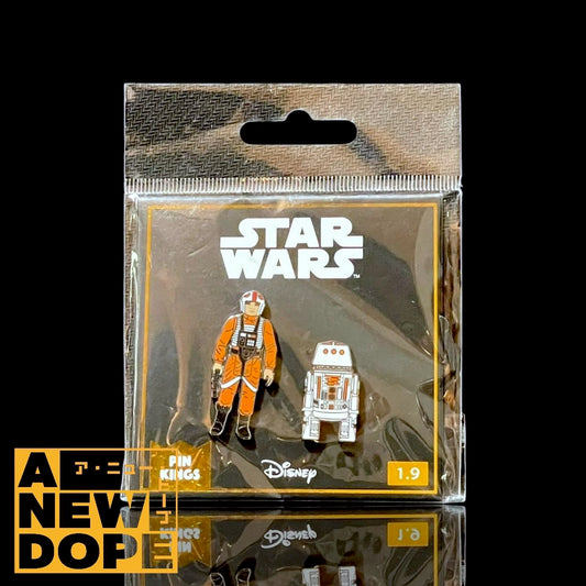 【US限定】PIN KINGS ルークスカイウォーカー(Xウイングパイロット) &  R5-D4 オールドケナー ピンズ『スターウォーズ/新たなる希望』(1977)【未開封】