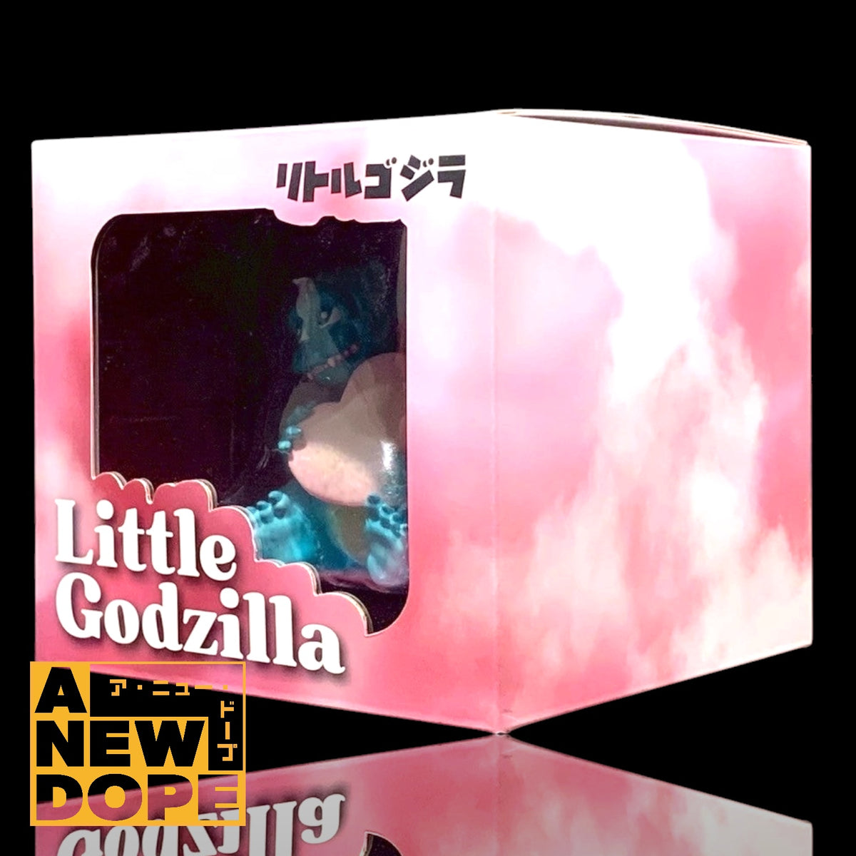 【ゴジラストアUS限定】アンボックス×トランスミッショントイ アートソフビ バレンタイン リトルゴジラ【未開封】
