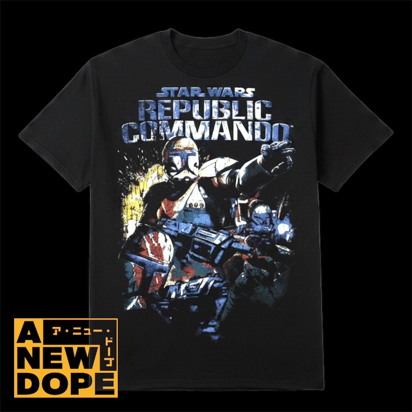 【新品】リパブリックコマンドー ヘビーウェイトシャツ (ヴィンテージウォッシュ加工)『スターウォーズ/シスの復讐』(2005)【US Mサイズ】