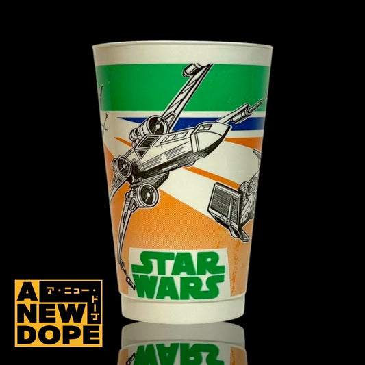 【70's】コカコーラ Xウィング&TIEアドバンストドリンクカップ ヴィンテージ『スターウォーズ/新たなる希望 』(1977) 【未使用】