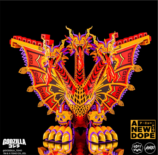【US限定】Mondo キングギドラ King Ghidorah Monster Zero Variant Urban Aztec アートソフビ『ゴジラVSキングギドラ』(1991)【未開封】