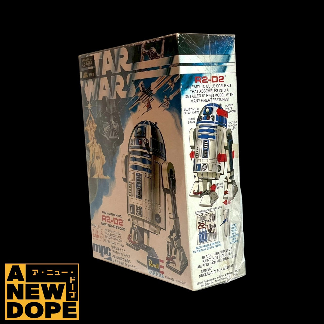 【70's タカラ版】MPC R2-D2 1/8スケール プラモデル『スターウォーズ/新たなる希望』(1977)【未組立】