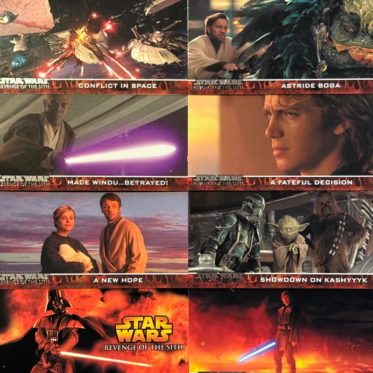 【US限】Topps スターウォーズ/シスの復讐 ワイドビジョンカード『STAR WARS REVENGE OF THE SITH』(2005) 80種コンプリートセット 【未使用】