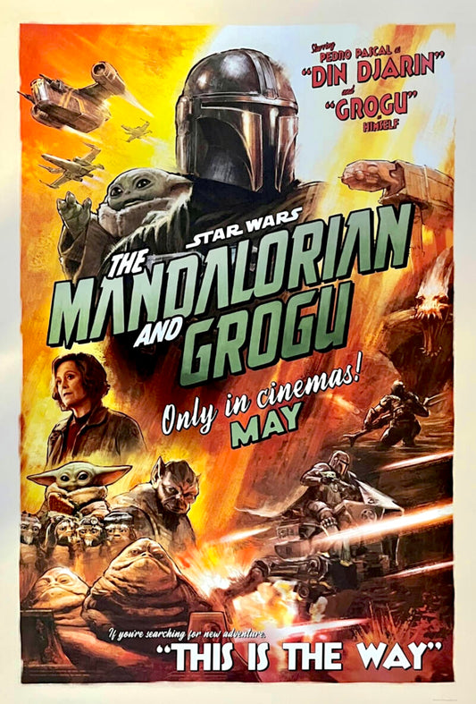 『マンダロリアン・アンド・グローグー』US版オリジナル インターナショナルポスター 両面印刷『Mandalorian and Grogu』(2026)