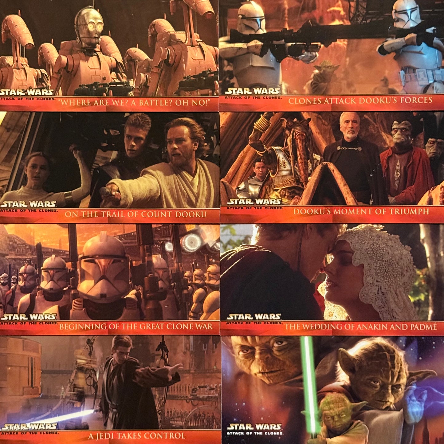 【US限】Topps スターウォーズ/クローンの攻撃 ワイドビジョンカード『STAR WARS ATTACK OF THE CLONES』(2002) 80種コンプリートセット 【未使用】