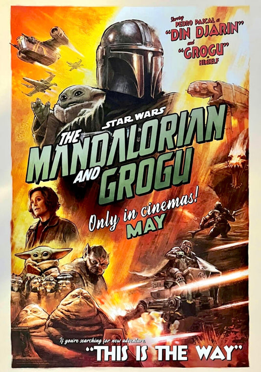 【US版劇場用】マンダロリアン・アンド・グローグー(2026) US版オリジナル ポスター 1stバージョン 両面印刷【未使用】
