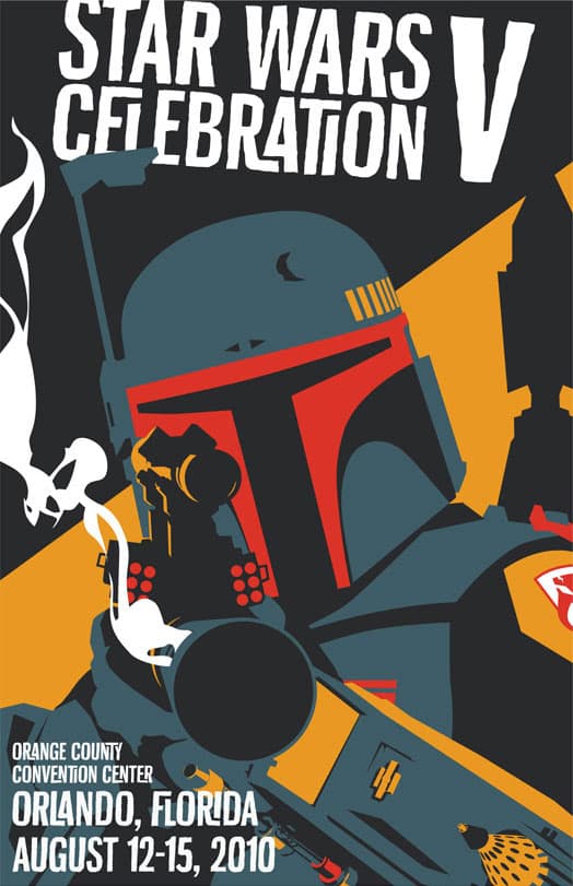 スターウォーズ セレブレーションV　限定ポスター　ボバ・フェット　ラッセル・ウォークス　『スター・ウォーズ エピソード5/帝国の逆襲』(1980)
